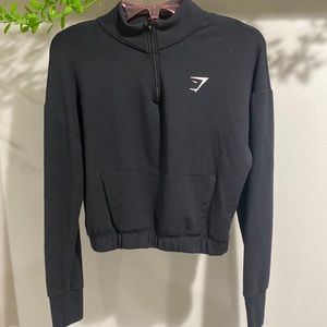 GYMSHARK Cropped Half Zip